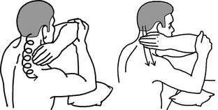Self-massage for osteochondrosis of the neck.