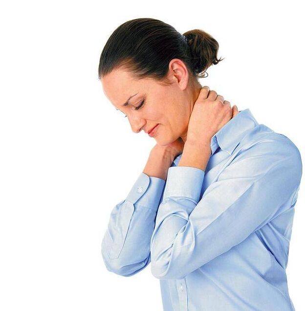 Headaches in a woman against the background of thoracic osteochondrosis